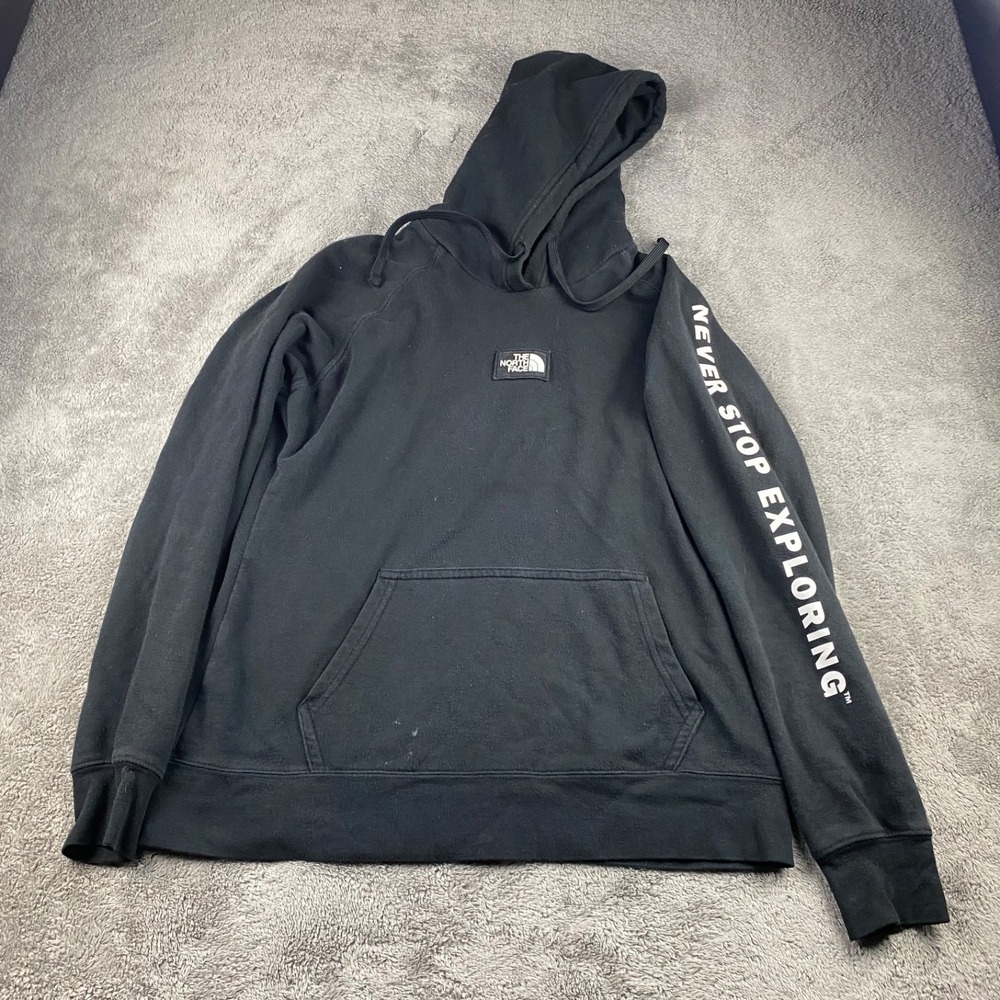 The North Face NSE Pullover Hoodie Womens Medium Black Long Sleeve